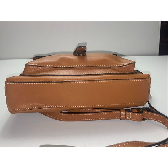 Patricia Nash Avellino Hazelnut Leather Crossbody Waxed Vegetable Tan NWT - Picture 7 of 11